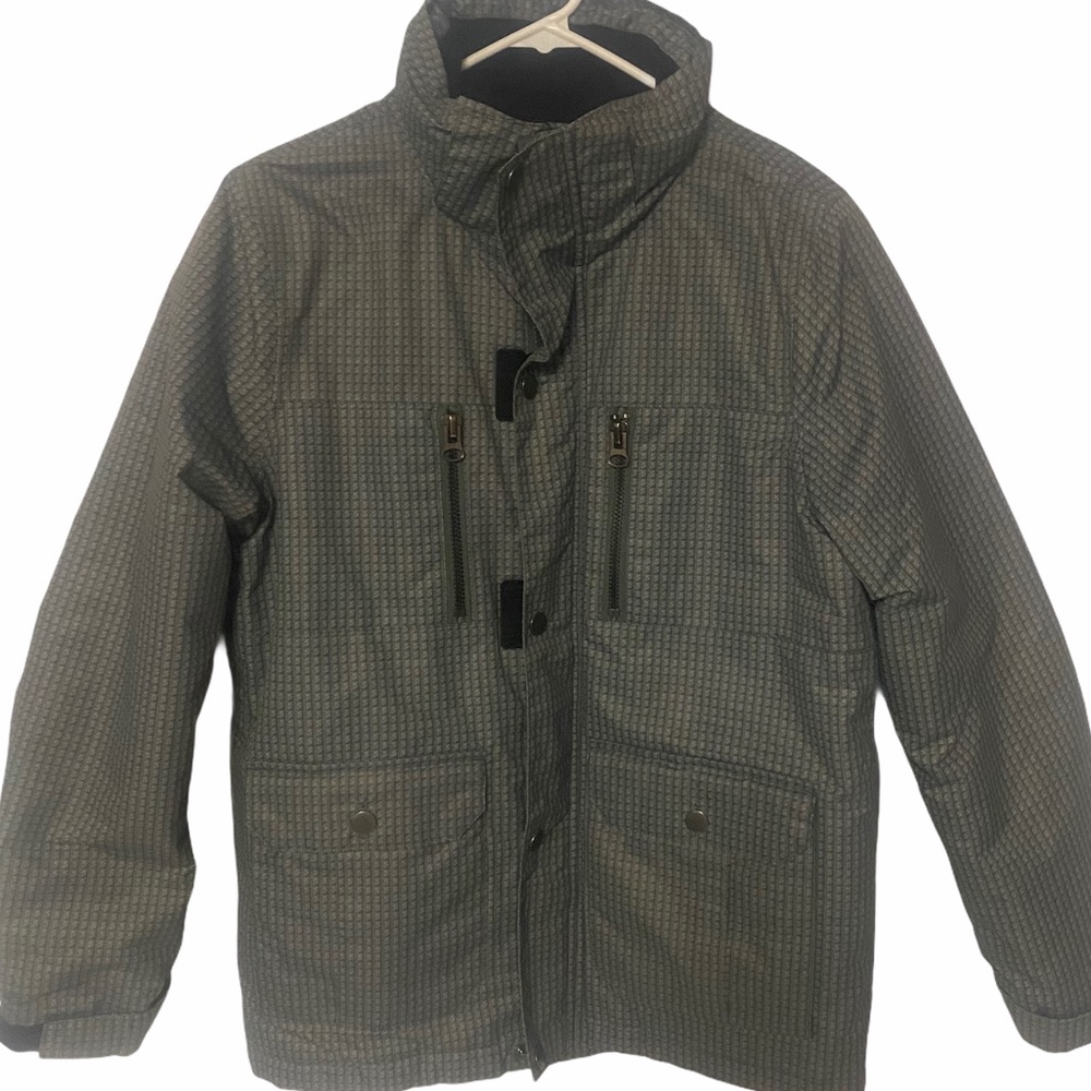 Iceburg ski jacket youth 16/18 gray thumb holes